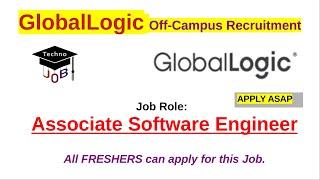 GlobalLogic Off Campus Recruitment 2020 | B.E/B.Tech/MCA | Apply Online | Technojob
