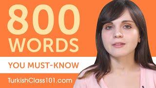 800 Words Every Turkish Beginner Must Know