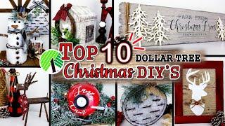 TOP 10 HIGH END CHRISTMAS DOLLAR TREE DIY'S | DIY Dollar Tree Home Decor 2020