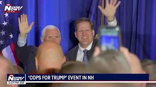 FOUR MORE YEARS: Ivanka Trump, Mike Pence campaign at "Cops for Trump" event in NH