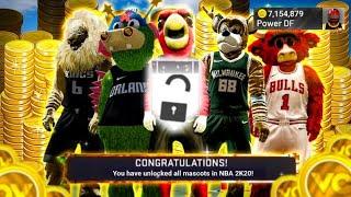 I spent 7.2 MILLION VC & Unlocked Every Mascot in NBA 2K20 • FIRST PLAYER TO USE ALL MASCOTS in PARK