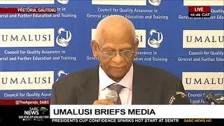 UMalusi addresses the media on the matric results quality assessment process