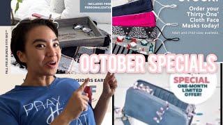 Thirty One October 2020 | Mask + Monthly Special + $17 Enrollment Kit