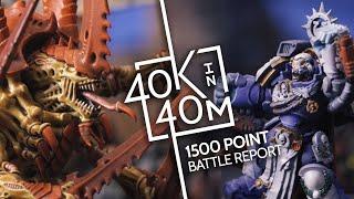 Warhammer 40k Tyranids vs Ultramarines 1500 point Battle Report