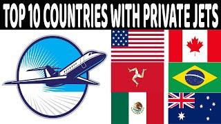Top 10 Countries With Most Private Jets | Private Jets Per Country Comparison 2021