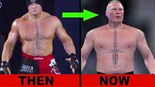 Why Did Brock Lesnar Lose All His Muscles? - 10 Shocking WWE Body Transformations 2020