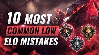 10 GAME LOSING Mistakes That EVERY Low Elo Player Makes - League of Legends Season 10