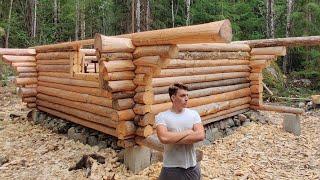 One Year Alone in Forests of Sweden | Building Log Cabin like our Forefathers