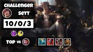 Sett 11.14 S11 Gameplay Challenger Top (10/0/3) - KOREAN