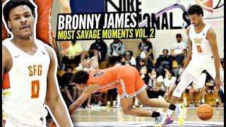 Bronny James 10th Grade Top 50 MOST SAVAGE  PLAYS & MOMENTS!!