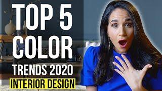 INTERIOR DESIGN TOP 5 COLOR TRENDS 2020 | Home Decor Tips & Ideas on how to use and combine colors