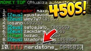 ⭐Minecraft : vendi um só item e entrei no MONEY TOP - SPACE #23