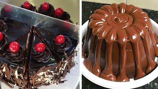 10 Delicious Chocolate Cake Decorating Ideas - Amazing Oddly Satisfying Cake Decorating Videos