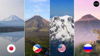 TOP 10 MOST BEAUTIFUL VOLCANOES IN THE WORLD | TECHGENT