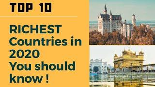 Top 10 richest countries in 2020