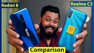 realme C3 Vs Redmi 8 Full Comparison ⚡⚡⚡ Camera, Display, Performance & More