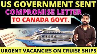 US Government Sent Letter to Canada Government For Ban on Cruising