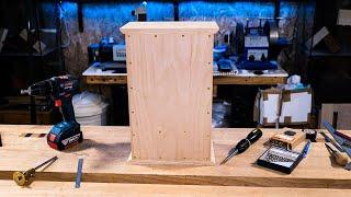 Attaching The Back Panel | The Cabinet Project #11 | Free Online Woodworking School