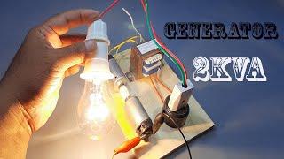 How to Make 230V 2000W Free Electricity Generator