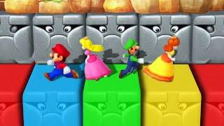 Mario Party 10 - Minigames - Mario vs Peach vs Luigi vs Daisy