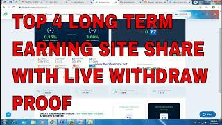 TOP 4 LONG TERM EARNING SITE SHARE WITH LIVE WITHDRAW PROOF-MOBILE BITCOIN-YOUTUBE 2019/2020