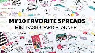 MY TOP 10 FAVORITE MINI SPREADS | Dashboard Happy Planner