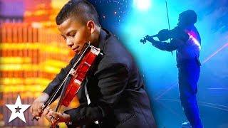 BEST KID VIOLINIST Get Crowd ROARING To Kelly Clarkson! | Got Talent Global