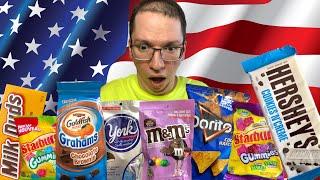 IRANIAN GUY TRIES EPIC AMERICAN CANDY and SNACKS Selection !! TOP 5 Snacks RANKED WORST TO BEST