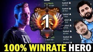 What hero is Top 1 MMR spamming? 100% Winrate in 3 days ft W33 GH Dota 2