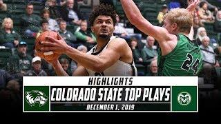 Colorado State Basketball Top Plays vs. Utah Valley (2019-20) | Stadium