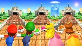 Mario Party 9 MiniGames - Luigi Vs Mario Vs Peach Vs Daisy (Master Cpu)