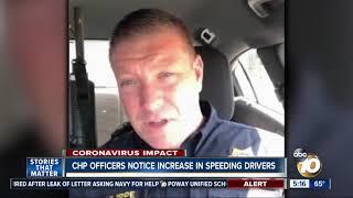 CHP officers say less traffic is leading to more speeding drivers during coronavirus pandemic