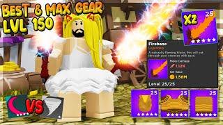 BEST MAX LEVEL 150 FULL LEGENDARY GEAR *WHAT IS THE BEST SKILL TO USE?* IN RUMBLE QUEST ROBLOX