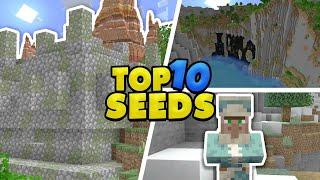 Top 10 BEST 1.18 Minecraft Seeds for BOTH Bedrock & Java Edition! (Caves and Cliffs)