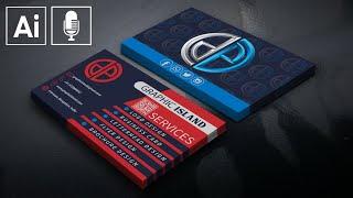 Business Card Tutorial In Illustrator cc | How to make business card and use mockup in photoshop