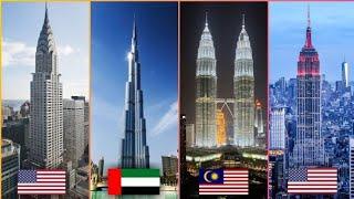 Top 10 Tallest Building in History Comparison (1908 - 2019)