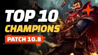 Top 10 Champions - Teamfight Tactics Patch 10.8