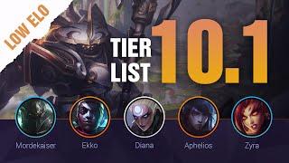 SEASON 10 LOW ELO LoL Tier List Patch 10.1 by Mobalytics - League of Legends