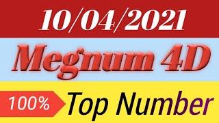 Megnum 4d,Top Number,predictions, 10-04-2021