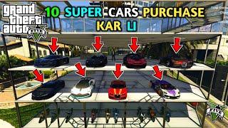 GTA 5 : BUYING TOP 10 SUPER CARS FOR MY SHOWROOM || BB GAMING