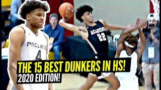 The Top 15 Dunkers In High School! 2020 Edition! Jalen Green, Jimma Gatwech & More!