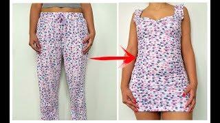 IDEA PARA RECICLAR PANTALONES VIEJOS - DIY: REUSE/RECYCLE OLD JEANS - TRANSFORM YOUR CLOTHES