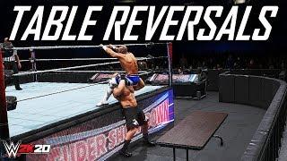 WWE 2K20 Top 10 Ways To Avoid A Table (Table Reversals)