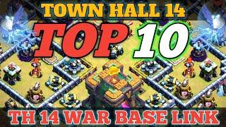 *TOP 10 TH14 WAR BASE* 2021 BEST TOP 10 TH14 WAR BASE LINK (clash of clans)