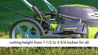 Greenworks 20-Inch 12 Amp Corded Electric Lawn Mower with Extra Blade 25022