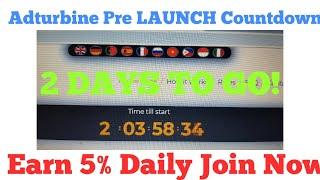 #Adturbine - AdTurbine Revshare Review - ADTURBINE PRELAUNCH CountDown - 2 Days To Go -Crypto King !