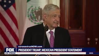 WORKING DINNER: President Trump, Mexican president joint statement at the White House