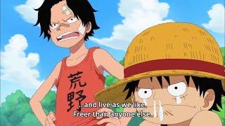 Monkey.D.Dragon saves and trains Sabo, Luffy Meets Sabo After Years, Sabo's memories return