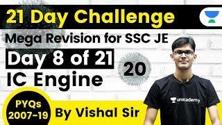 SSC JE 2020 | Mechanical Engg by Vishal Sir | Mega Revision (PYQs) #20