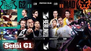 G2 Esports vs Mad Lions - Game 1 | Semi Final PlayOffs S10 LEC Spring 2020 | G2 vs MAD G1
